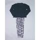 Mens 1pk fleece top + flannel pant