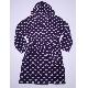 Heart Print Hooded Wellsoft Gown, RS012