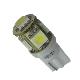 Wedge Base W2.1x9.5d, 0.8w, 360 Degree Beam, 5 X 5050 Smd Led