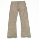Men's 100% cotton pants in crinkle corduroy and raw edges