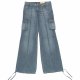 Ladies 100% cotton woven denim jeans, P63