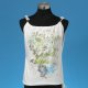 Ladies 47% cotton 47% modal 6% lycra t-shirt with soft print + embroidery + hand stitch + metal plates, T02