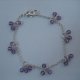 Purpe Onyx Silver Bracelet