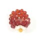 Red Agate Bloom Wedding Ring