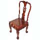 Rosewood Dining-Chair With Carved Lion Legs