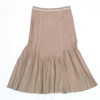 Ladies' 100% linen woven skirt