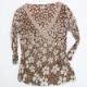 Ladies' 100% cotton woven blouse
