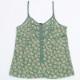 Ladies' 100% silk printed woven tank top