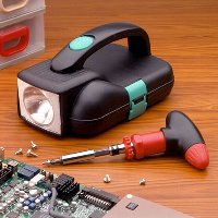 Flash Light with Tool Box