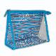 PVC cosmetic bag with Stripe pattern cotton