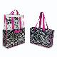 Zebra Printed Polyester pull out bag