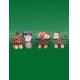 3 pack 6 feet long Jumbo Santa's Train