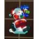 14 inches Frosted Santa Window Silhouttes