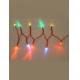 10L LED Light String, Red Wire, Battery Operated, 96-0118