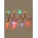 20L LED Light String, Red Wire, Battery Operated