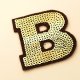 SEQUINS EMBROIDERY PATCH