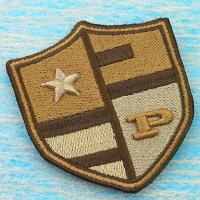 Embossing embroidery badge