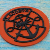 2 D rubber label
