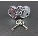 Heart Shape Crystal Lock