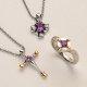 Fine Steel Pendant and Ring Set, Top Pendant TP1038(FS) 
Btm Pendant TP1012(FS/G) 
Ring TP1010(FS/G)