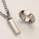 Fine Steel Pendant and Ring Set