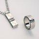 Fine Steel Pendant and Ring Set