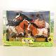 flocked horse set, 342381