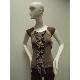 Ladies's knitted vest-cardigan, W00011