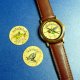 Unisex Walnut Wood Watch with Leather Strap (Wild Birds Dial), A-01a