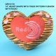 14 inches Heart Shape with Tiger Pattern Cushion with Radio