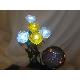 Flexible Stem Rose Solar Light Set, PMA06-80-SL
