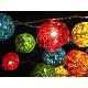 Hanging Wicker-work Ball Light Chain
