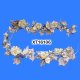 Sell 6' Silver Christmas Garland(French Rose, Tea Rose, Hydrangea, Fruits)