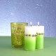 Aroma Candle - JGB Jewellery Adoned 2 tone Aroma Cylinderical Candle, JGB23S-2(PT-376C)