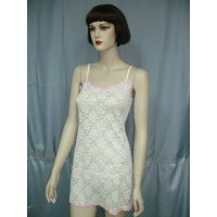 Ladies 82% Nylon 18% Spandex Knitted Slip + Thong