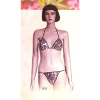 Ladies 90% nylon 10% spandex bra + thong