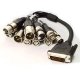 DVI 129 (M) / MIC (F) * 4 + MIC (M) * 2 + BNC * 4