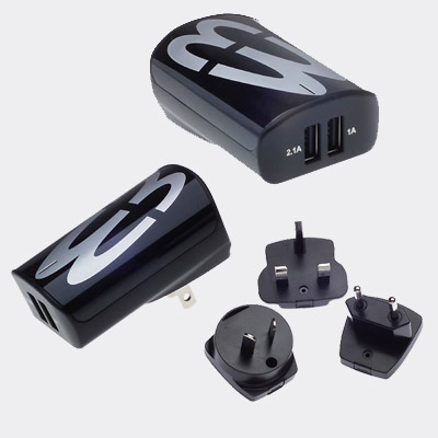 Universal 3.1A dual/quad USB power adapter