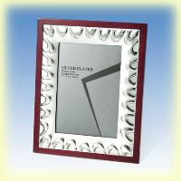 Metal Wooden Frame - Burgundy Color