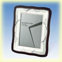 Metal Wooden Frame - Walnut Color