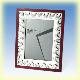 Metal Wooden Frame - Burgundy Color