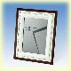 Metal Wooden Frame - Walnut Color