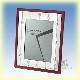 Metal Wooden Frame - Burgundy Color