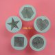 Round Night Light with Geometric Design