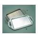 Rectangular Tray, beads boarder with handles