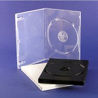 14mm single DVD case (3 portions)