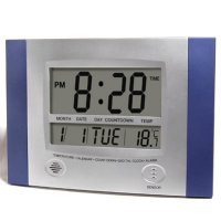 LCD Temperature Wall Clock