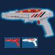 ELECTRONIC 8-SOUND SPACE FIGHTER GUN WITH HOLSTER, 9300