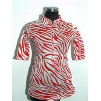 Zebra Printed Polo shirt