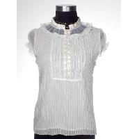 Woven Knit Silk Blouse